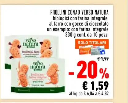 Frollini biologici Verso Natura Conad