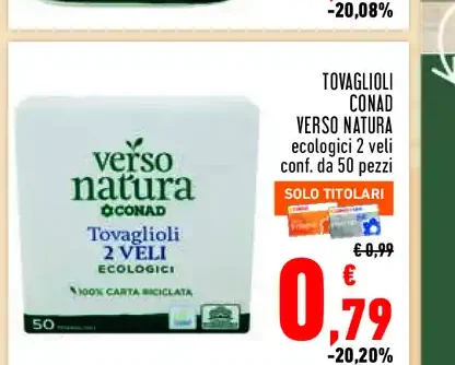 Tovaglioli Verso Natura Conad