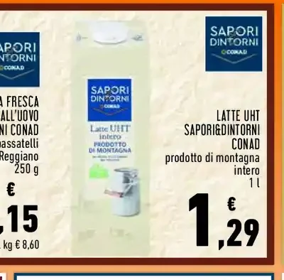 Latte UHT intero Sapori&Dintorni Conad