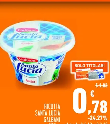 Ricotta Santa Lucia Galbani