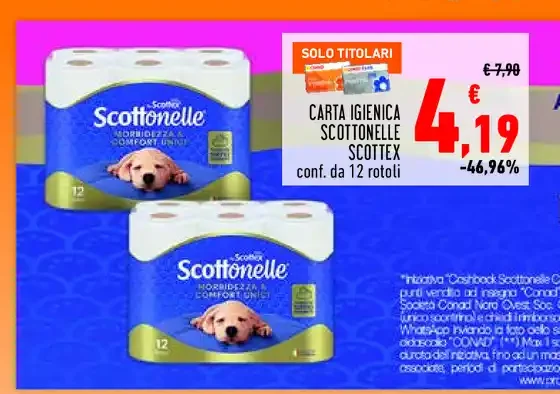 Carta igienica Scottonelle