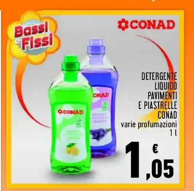 Detergente liquido pavimenti e piastrelle Conad