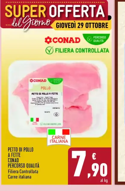 Petto di pollo a fette