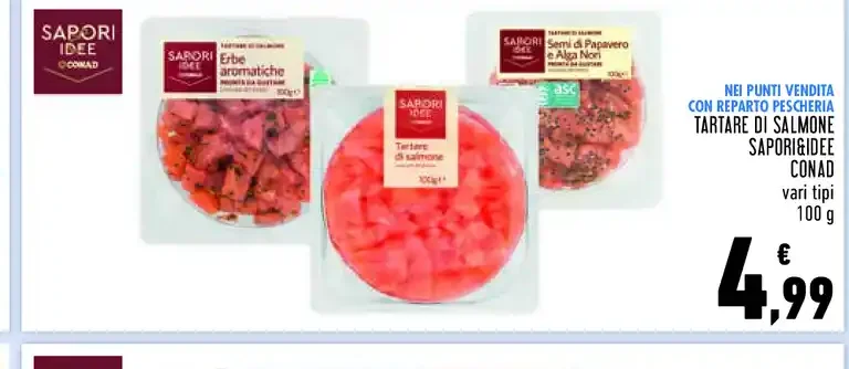 Tartare di salmone Sapori&Idee Conad