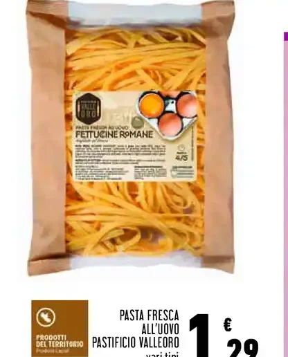 Pasta fresca all'uovo Pastificio Valleori