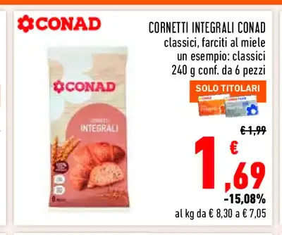 Cornetti integrali Conad