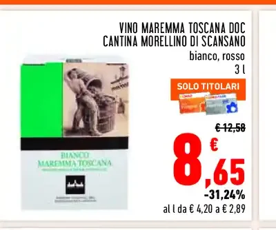 Vino Maremma Toscana DOC Cantina Morellino di Scansano
