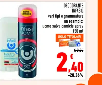 Deodorante Infasil