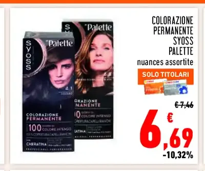 Colorazione permanente Syoss Palette