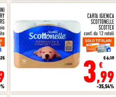 Carta igienica Scottex Scottonelle