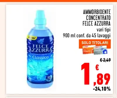 Ammorbidente concentrato Felce Azzurra