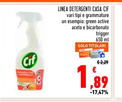 Detergente casa Cif
