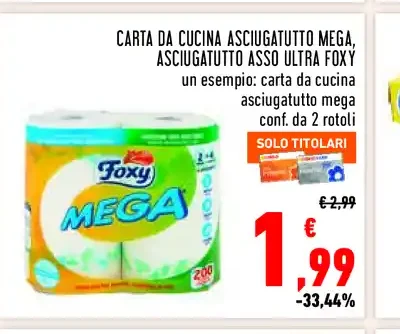 Carta da cucina Foxy Mega