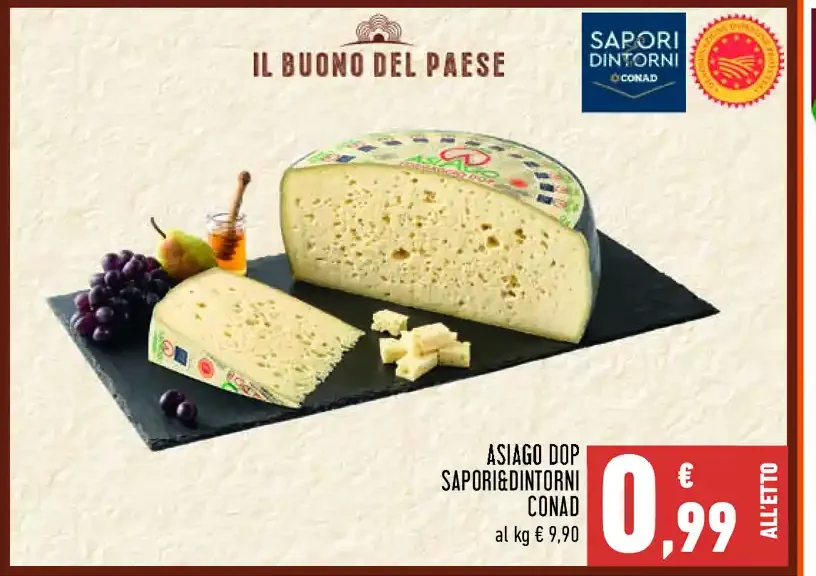Asiago DOP Sapori&Dintorni Conad