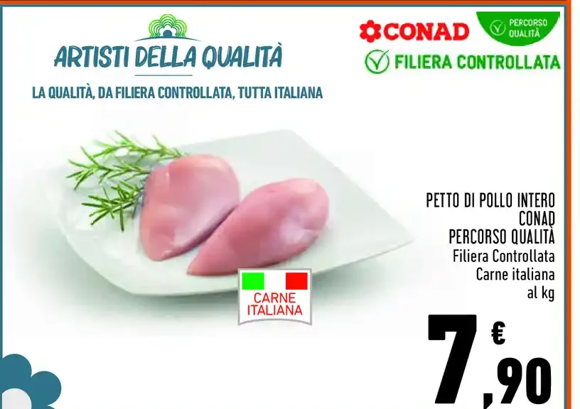 Petto di pollo intero Conad