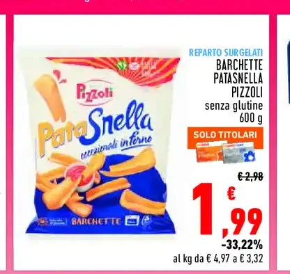 Barchette PataSnella Pizzoli