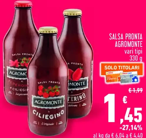 Salsa pronta Agromonte