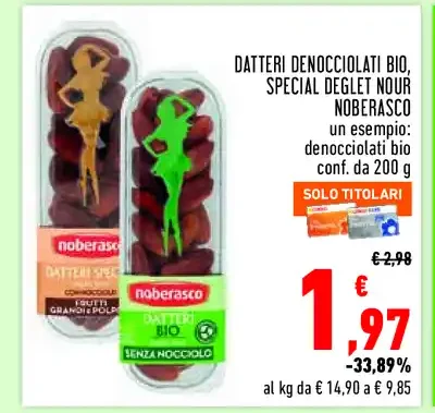 Datteri denocciolati bio