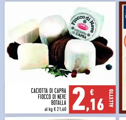 Caciotta di capra Fiocco di Neve