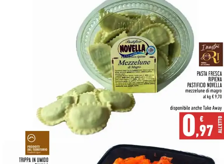 Mezzelune di magro