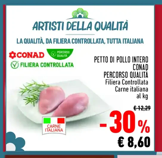 Petto di pollo intero