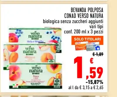 Bevanda polposa biologica Verso Natura Conad