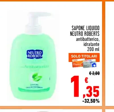 Sapone liquido Neutro Roberts