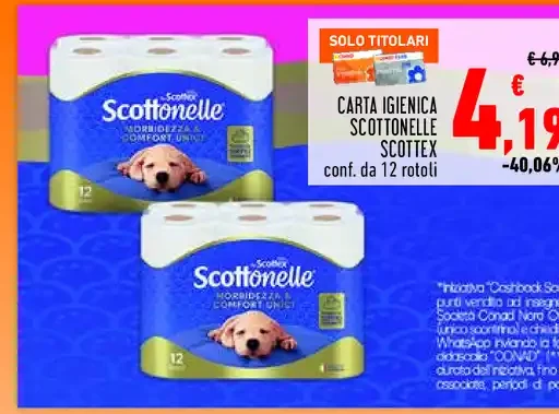 Carta igienica Scottonelle Scottex