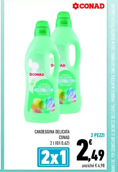 Candeggina delicata Conad 2 l