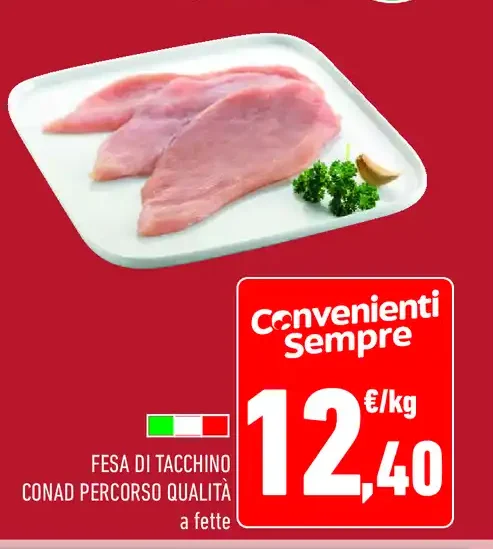 Fesa di tacchino Conad Percorso Qualità a fette
