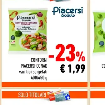 Contorni vari tipi surgelati