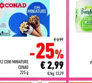 12 coni mini Conad