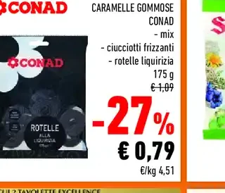 Caramelle gommose Conad