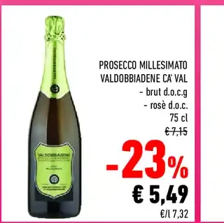 Prosecco millesimato Valdobbiadene Ca' Val