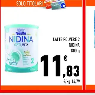 Latte in polvere Nidina 2