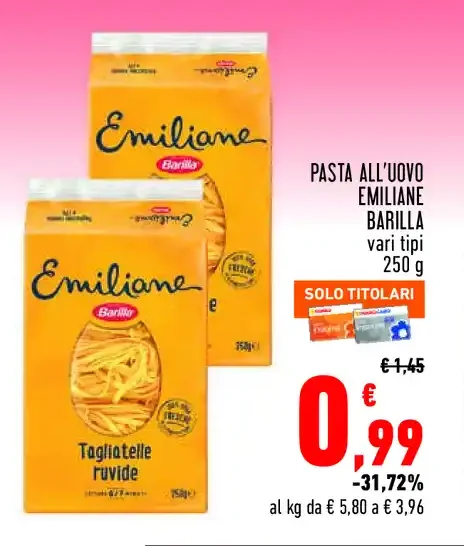 Pasta all'uovo Emiliane Barilla