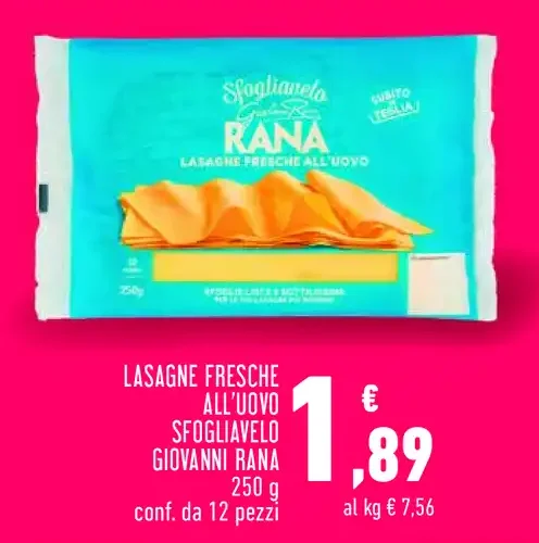 Lasagne fresche all'uovo Sfogliavelo Rana