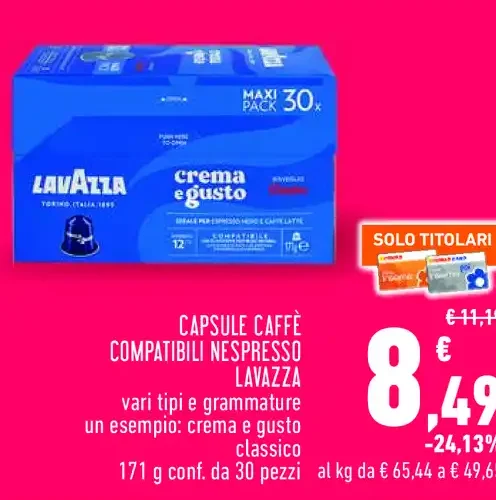 Capsule caffè Lavazza
