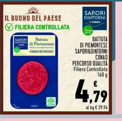 Battuta di Piemontese Sapori&Dintorni Conad