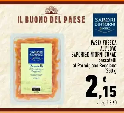 Pasta fresca all'uovo Sapori&Dintorni Conad