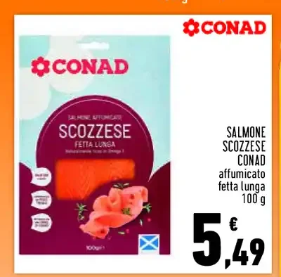 Salmone scozzese Conad affumicato