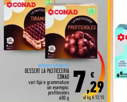 Dessert La Pasticceria Conad profiteroles