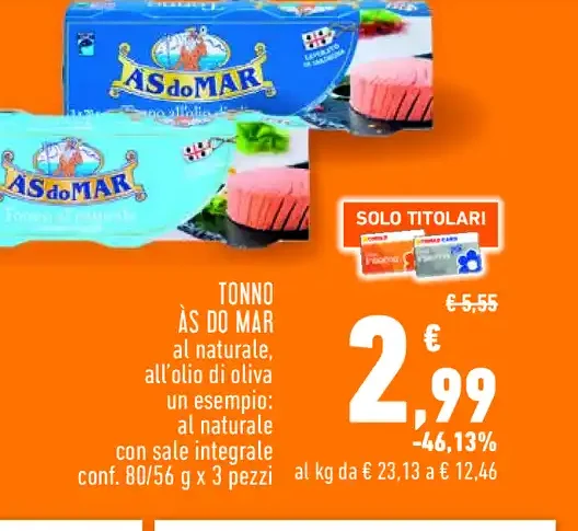 Tonno AS do MAR al naturale