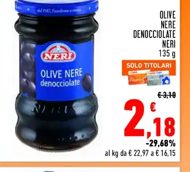 Olive nere denocciolate Neri