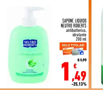 Sapone liquido Neutro Roberts