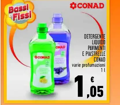 Detergente liquido pavimenti e piastrelle Conad