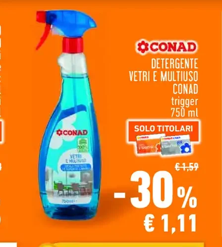 Detergente vetri e multiuso Conad