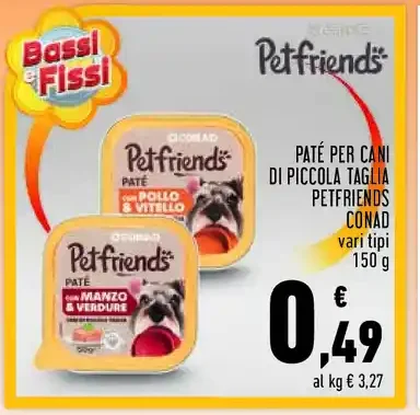 Paté per cani Petfriends