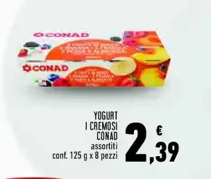 Yogurt cremosi assortiti