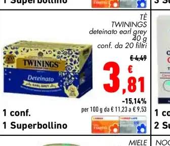 Tè Twinings deteinato